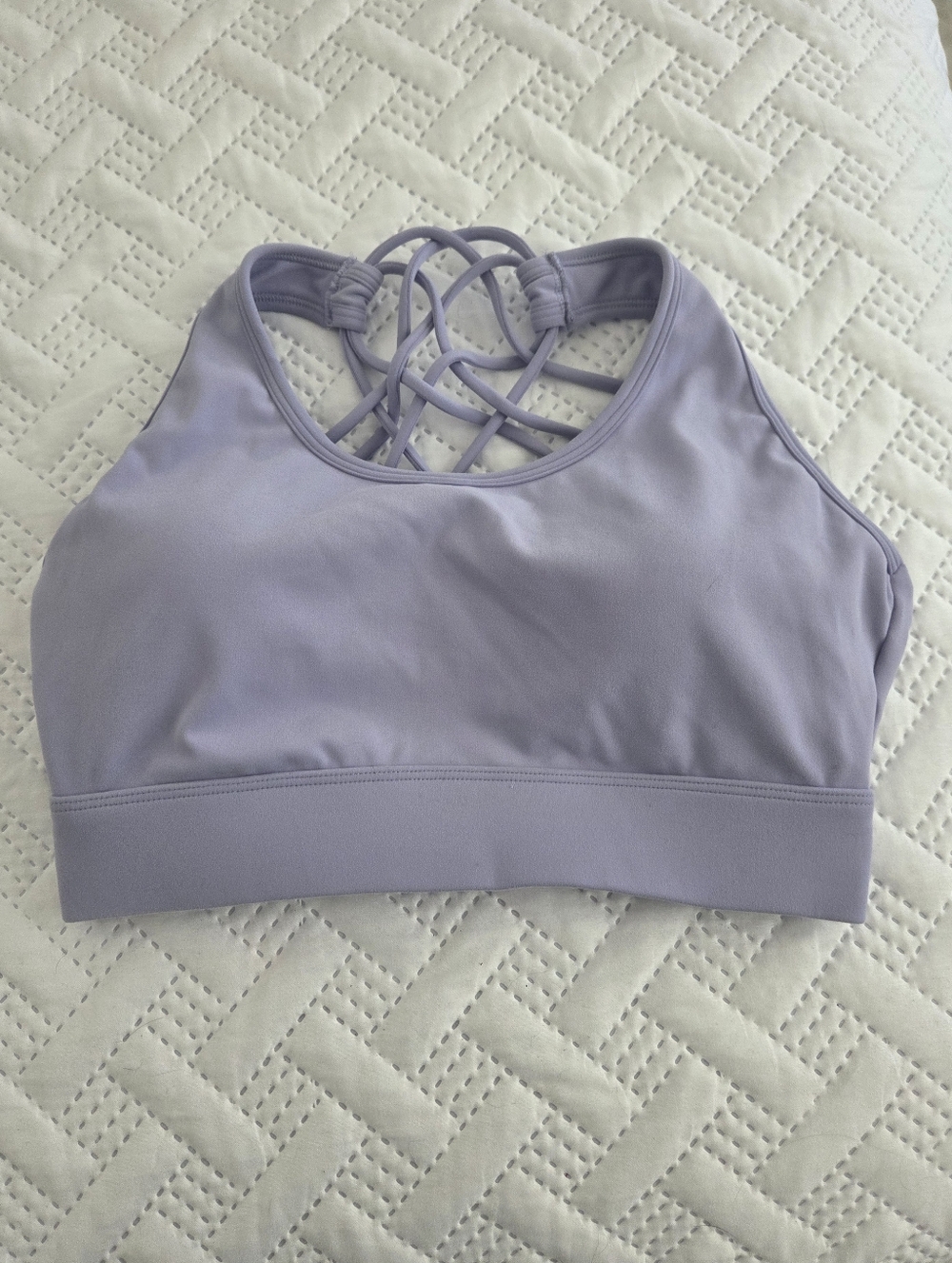 NWOT 2/$20  Lavender Strappy Back Sports Bra